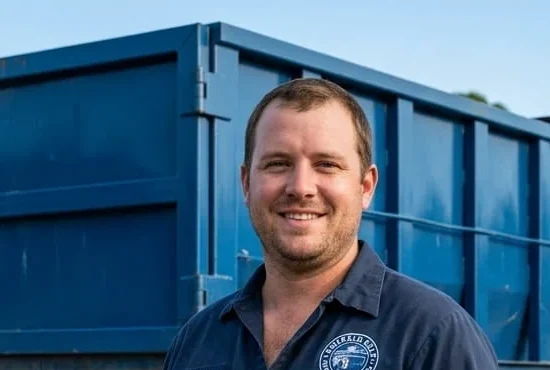 Mark Delaney, Lead Driver at Emerald Gulf Dumpster Rental in Panama City, FL Mark Delaney, Lead Driver at Emerald Gulf Dumpster Rental in Panama City, FL